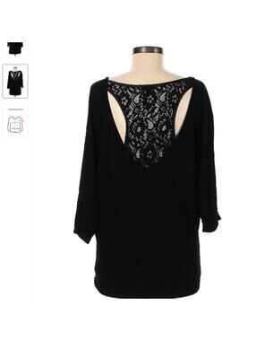 Express Dolman Sleeve Lace Back Sweater - Sz Medium